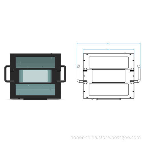 High efficiency cinema polarized 3d system